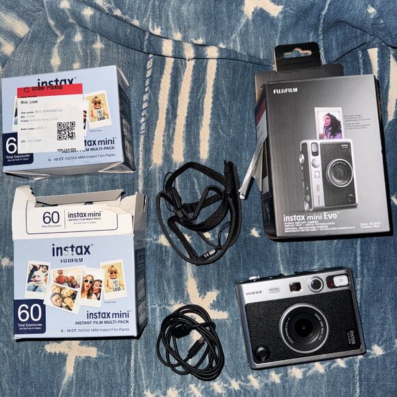 Fujifilm Other - Fujifilm INSTAX MINI Evo Instant Film Polaroid Camera + FILM! 120 exposures